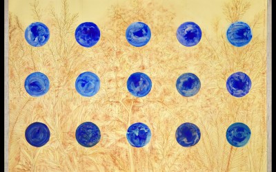 Il giardino del bracciale d'oro - 250 x 350 cm - tecnica mista su carta intelaiata, 2012