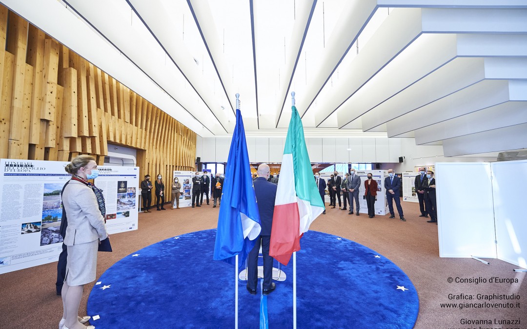 Pannelli mostra: Itinerari culturali del Consiglio d’Europa in Italia